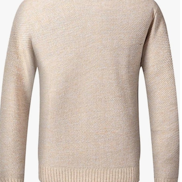 New LemonGirl Mens Casual Slim Full Zip Knitted Cardigan - Picture 2 of 4